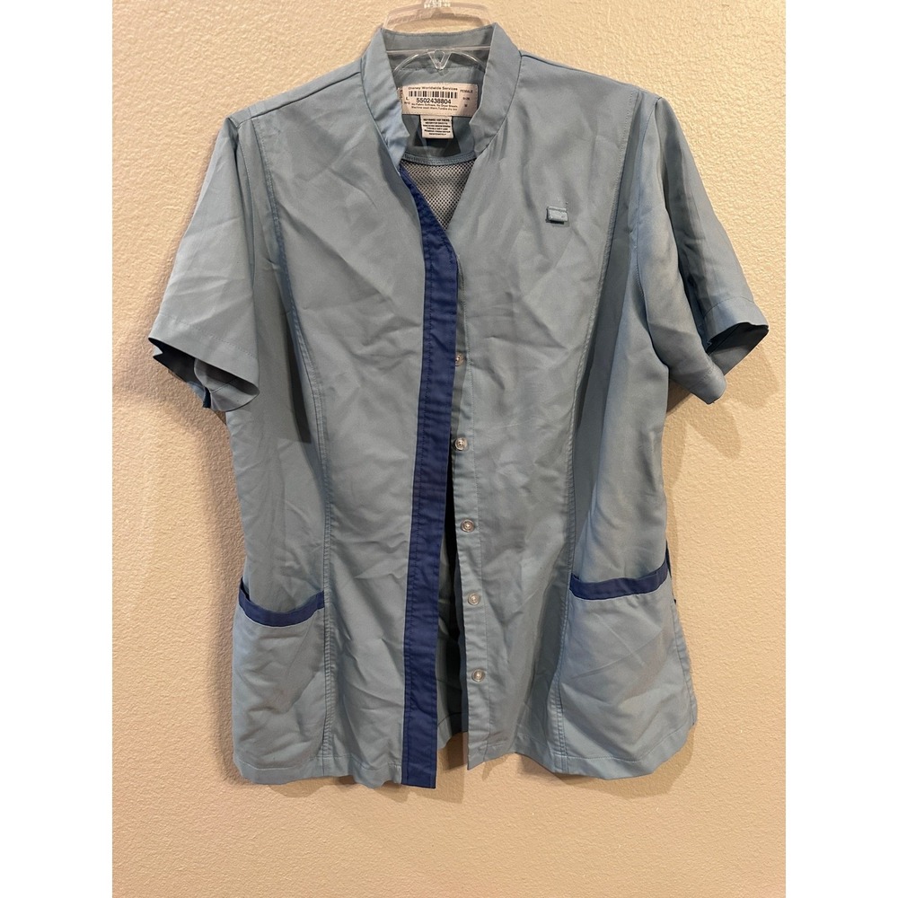 Disney Worldwide Services Uniform CAST MEMBER Top Light Blue Work Staff Costume